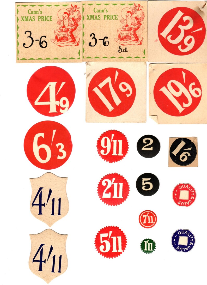 Vintage Price Tags Instant Download Printable JPEG - Etsy
