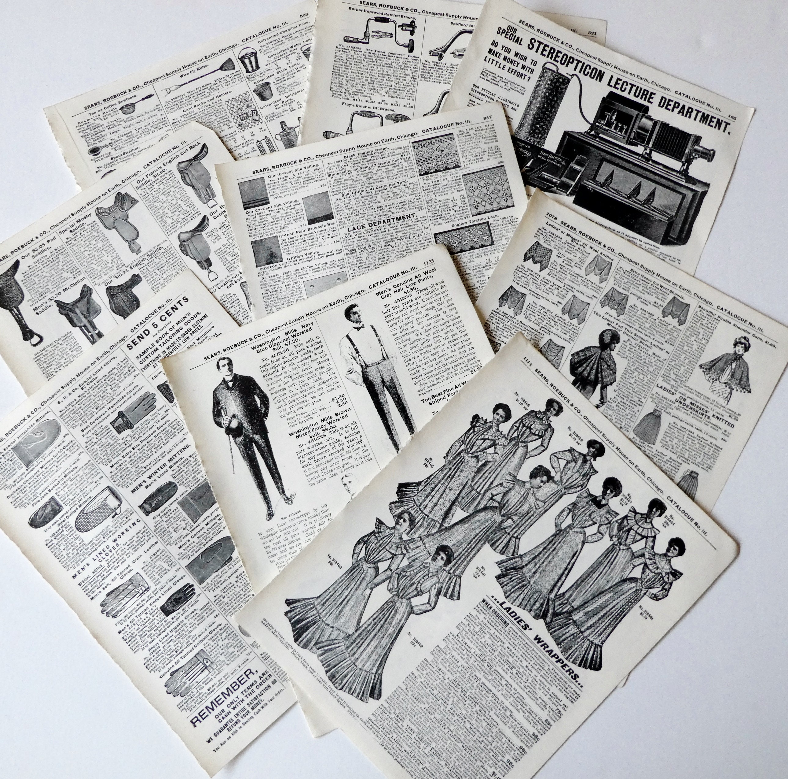 1902 and 1906 Sears Roebuck & Co Catalogue Pages 20 Pages Etsy