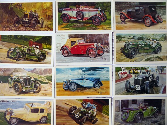 grandee cigarette cards 1981 Players Grandee Famous MG Marques Cigarette Cards, Full Set of 28 Cards