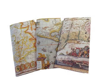 Maps recycled paper Traveller's Notebook insert/refill, 100% vintage