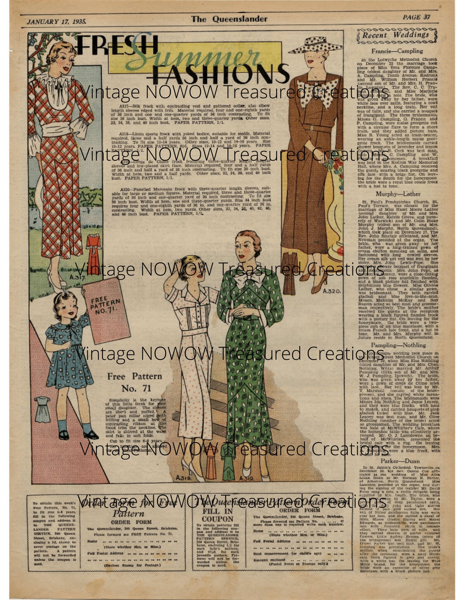 Vintage Sewing Patterns Digi Kit Digital Download Digital Kit Digital ...