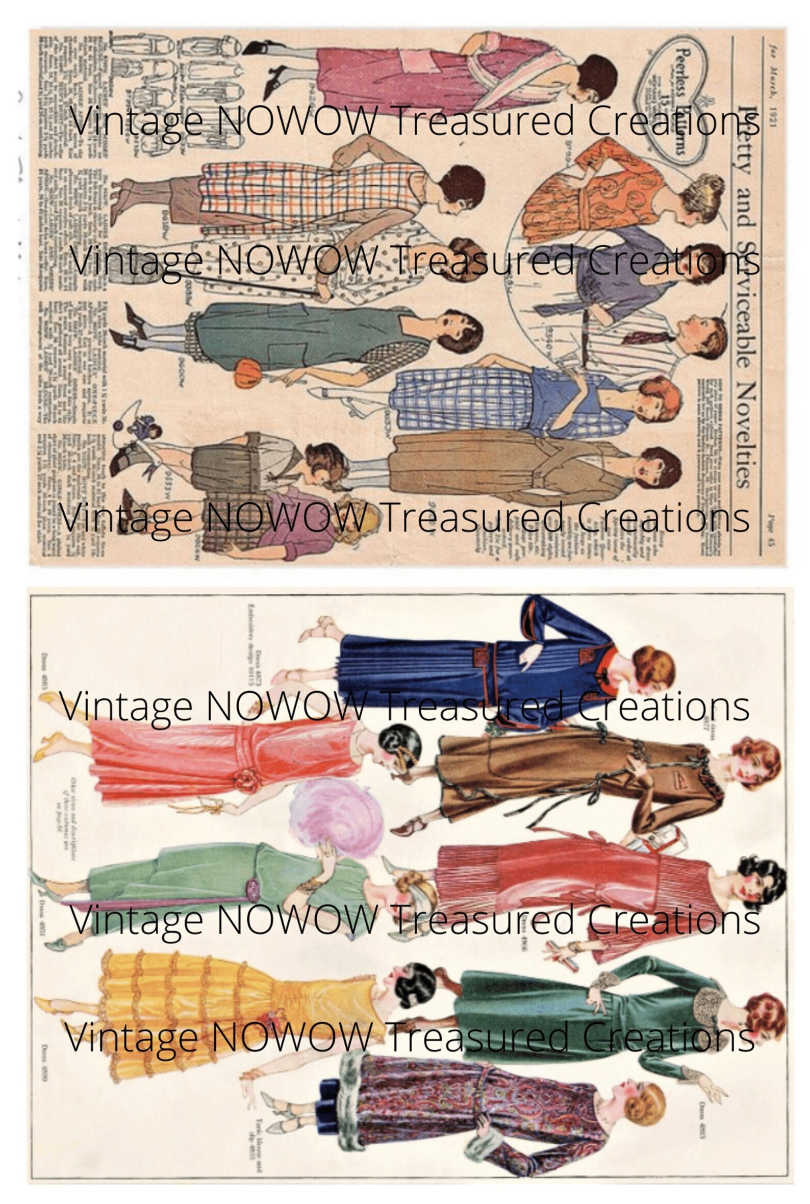 Vintage Sewing Patterns Digi Kit Digital Download Digital Kit Digital ...