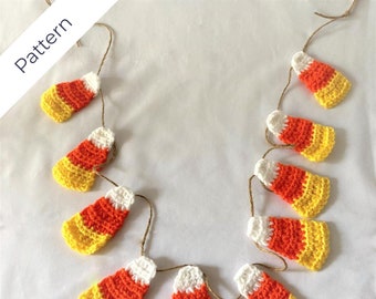 Candy Corn Garland Crochet *Pattern ONLY