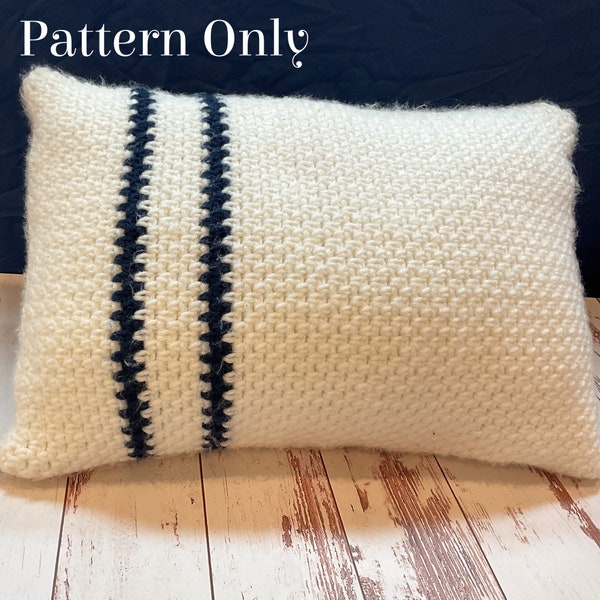 Moss Stitch Pillow Case *Pattern ONLY