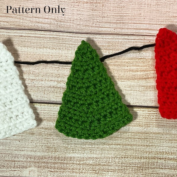 Traditional Tree Garland Crochet *Pattern ONLY