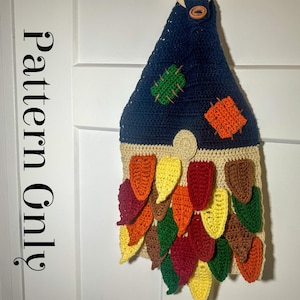 Autumn Gnome Door Hanger Crochet *Pattern ONLY