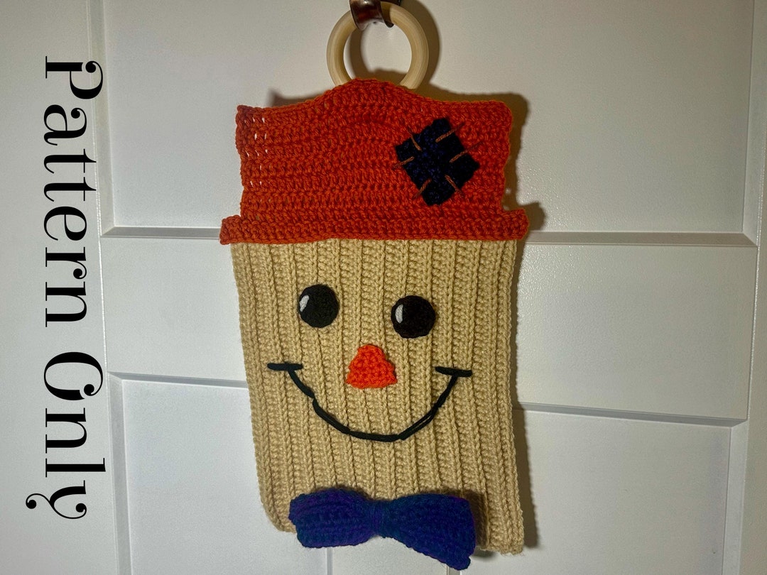 Scarecrow Door Hanger Crochet *pattern ONLY Etsy