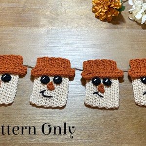 Scarecrow Garland Crochet *Pattern ONLY