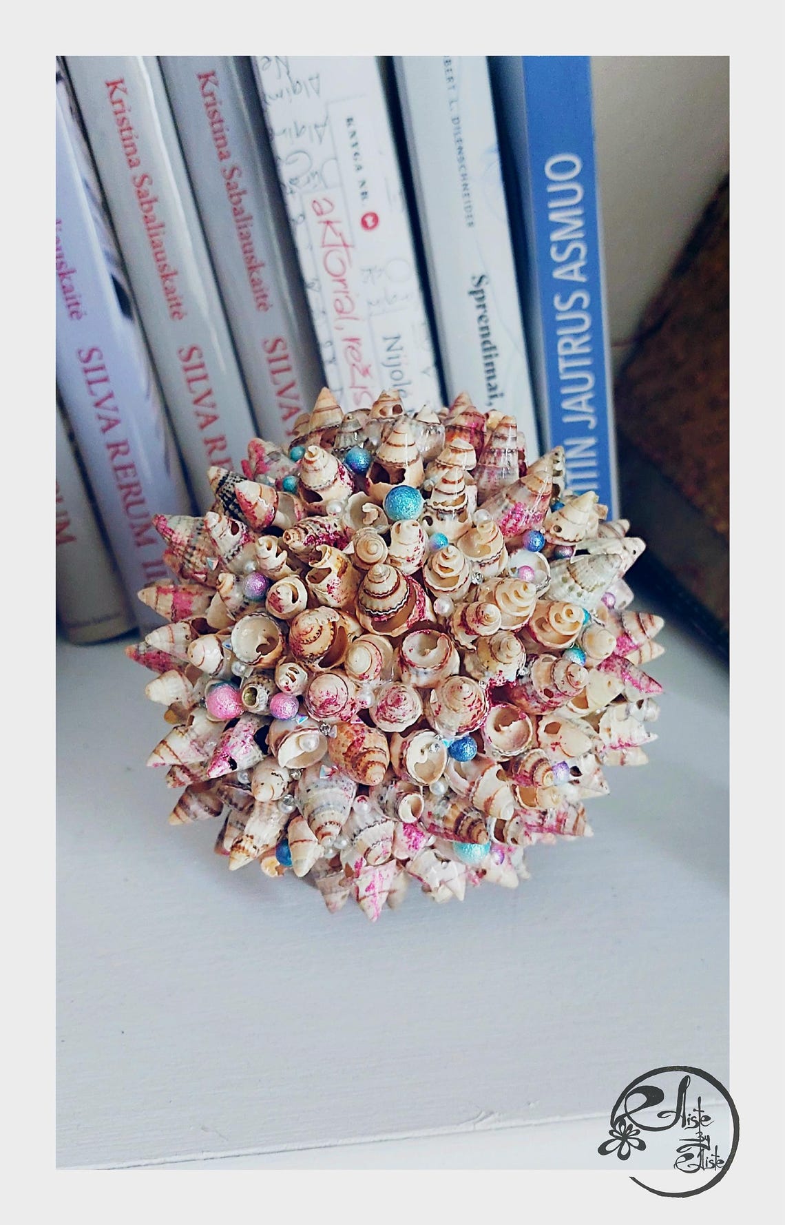 Handmade Shells Ornament, Table Decor, Seashells Deco, Ornament, Unique ...