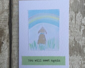 Rainbow bridge card | Etsy