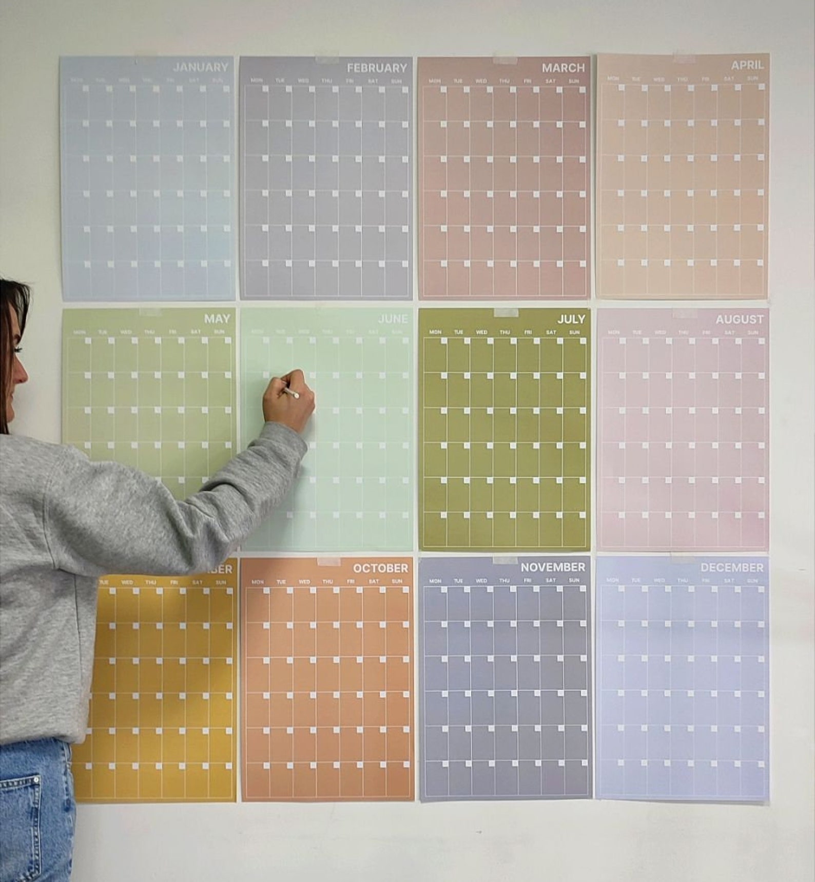 Large Monthly Wall Planner A4 2024 Wall Calendar Pastel Wall Etsy large-monthly-wall-planner-a4-2024-wall-calendar-pastel-wall-etsy
