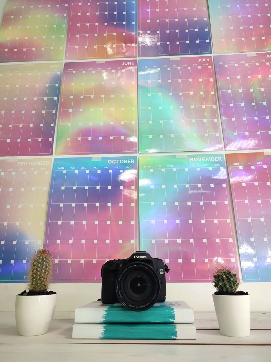 large-monthly-wall-planner-a3-with-glossy-laminated-bright-etsy