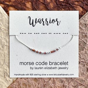 Custom Morse Code Bracelet: Personalized with your hidden message