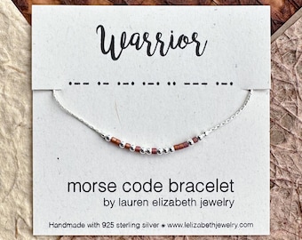 Custom Morse Code Bracelet: Personalized with your hidden message