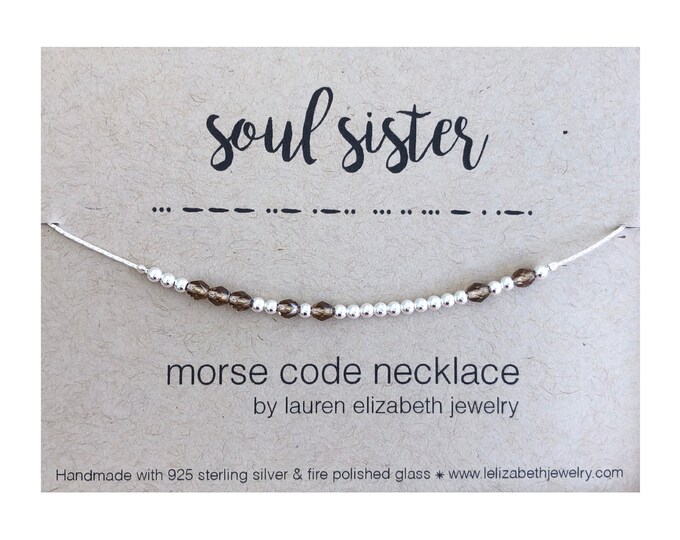 Featured listing image: Custom Morse Code Necklaces