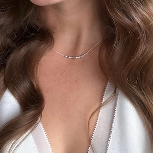 Personalized Sterling Silver Morse Code Necklace: Custom Message Jewelry