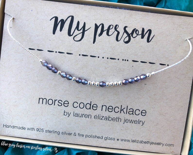 Mother Daughter Gift Gift for Daughter Personalized Necklace for Her Custom Morse Code Necklace
