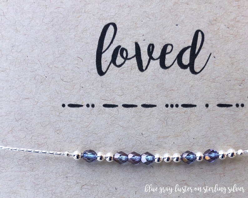 Mother Daughter Gift Gift for Daughter Personalized Necklace for Her Custom Morse Code Necklace