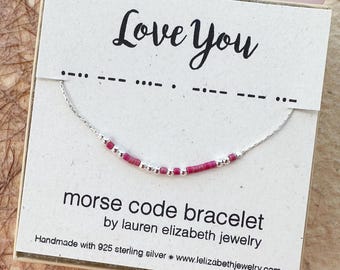 Custom Secret Message Bracelet - Morse Code Bracelet for Women - Personalized Hidden Message Bracelet Gift - Morse Code Message Jewelry