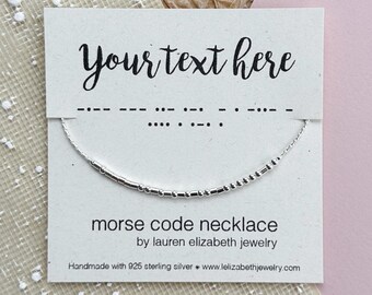 Morse Code Necklaces