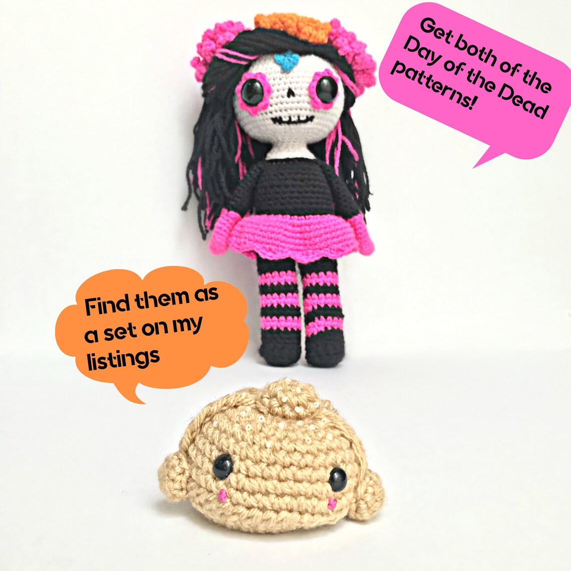 Day of the Dead Amigurumi a Catrina Crochet Pattern | Etsy