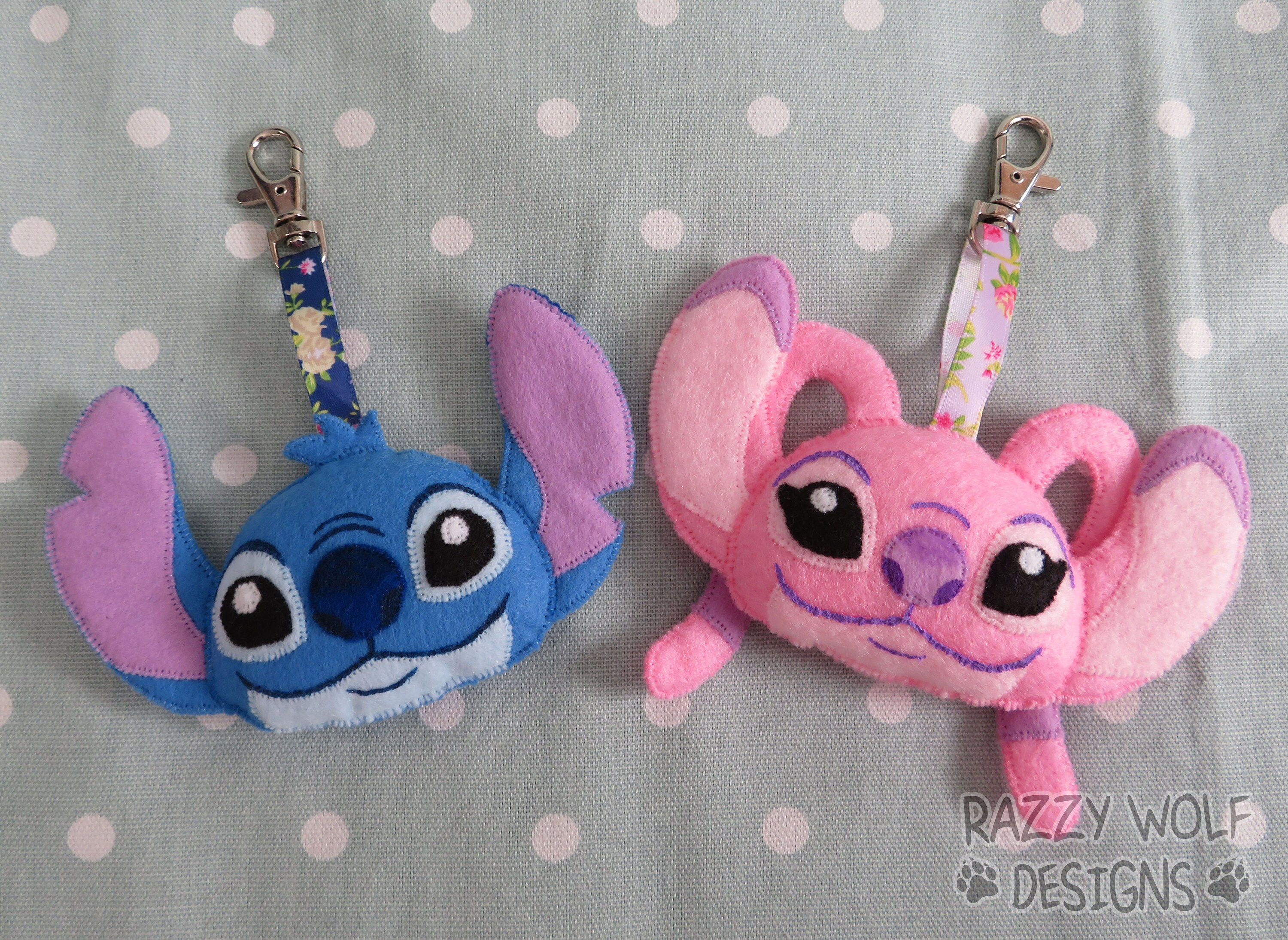 Handmade Stitch and Angel Keyrings Etsy