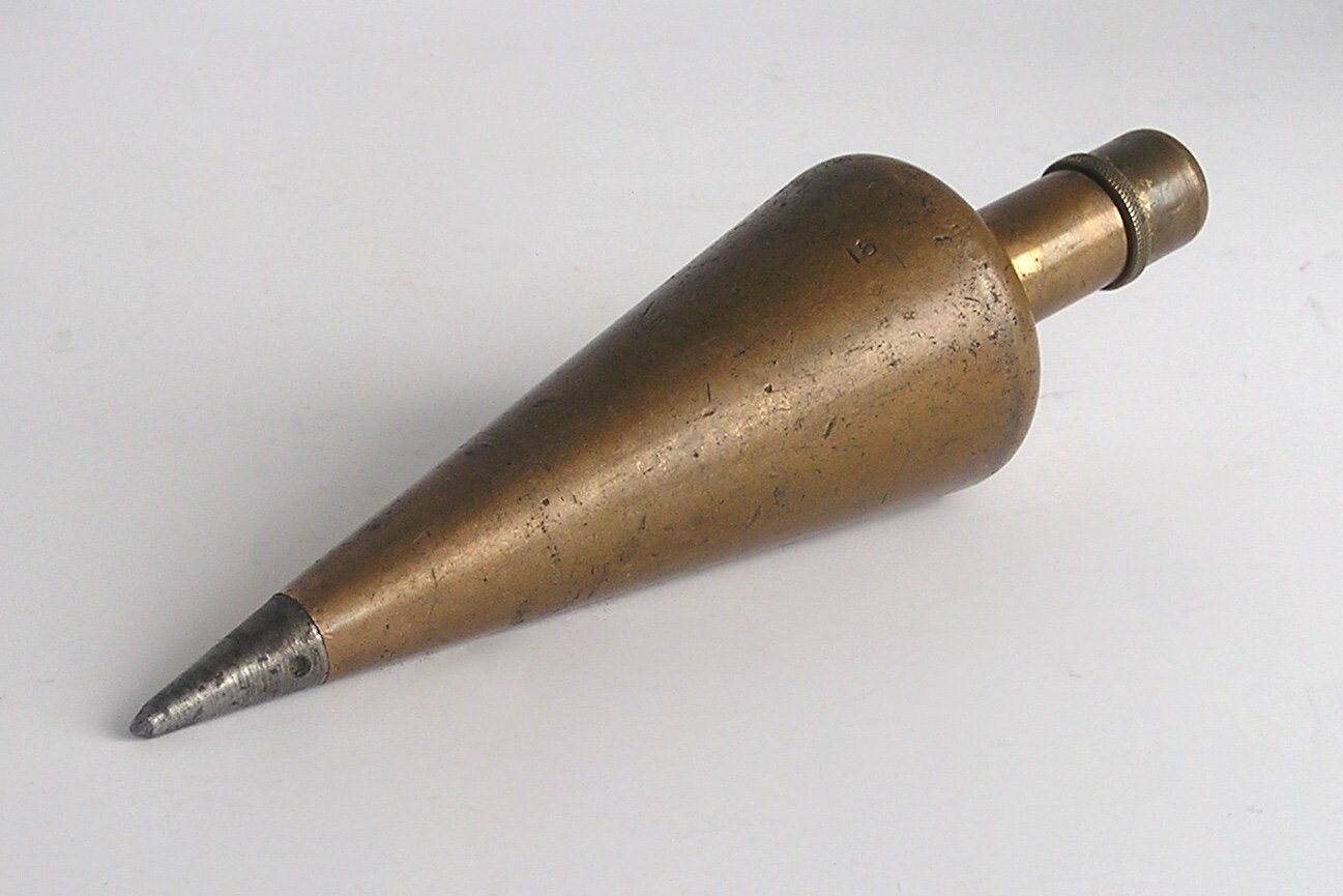 Vintage 5.5 Brass Plumb Bob / Plumb Line / Plummet 1970s Etsy