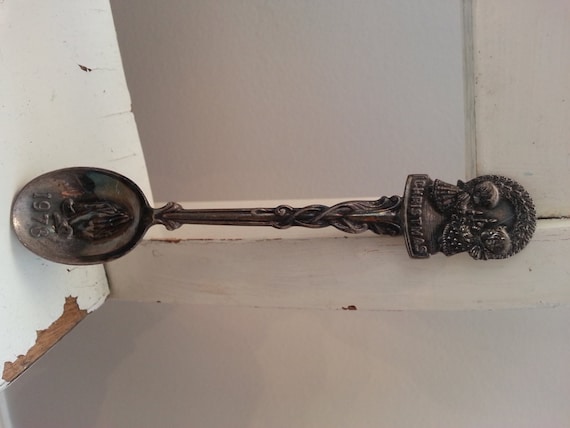 Ninos De Cuchara Navidad 1978 Vintage Coleccionista Orando Las Etsy