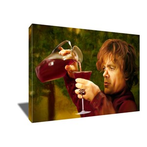 FREE SHIPPING Tyrion Lannister Wine Photo Painting Poster Artwork on Canvas Wall Art