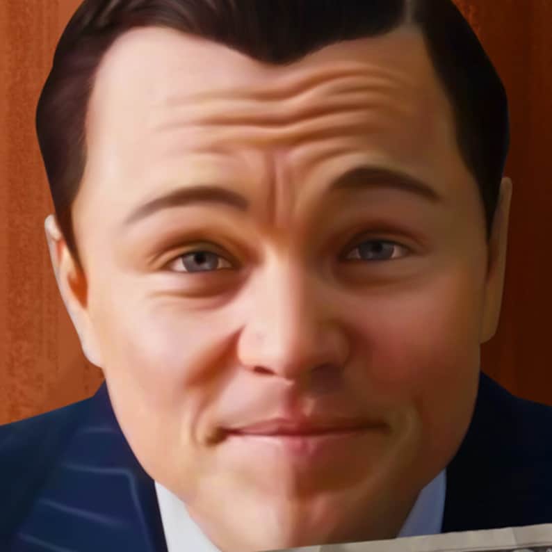 FREE SHIPPING Leonardo DiCaprio in The Wolf of Wall Street Canvas Art image 2