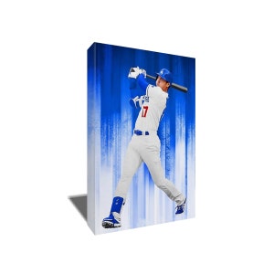 FREE SHIPPING LA Dodgers Shohei Ohtani Photo Painting Poster Artwork on Canvas Wall Art