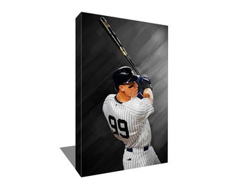 FREE SHIPPING NYY's Aaron Judge All Rise Poster Photo Painting Artwork on Canvas Art