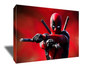 FREE SHIPPING Deadpool Maximum Effort Poster Photo Painting Artwork on Canvas Wall Art