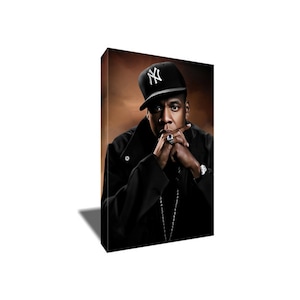 FREE SHIPPING Jay-Z Photo Painting Poster Artwork on Canvas Wall Art Print