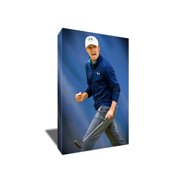 FREE SHIPPING Jordan Spieth Fist Pump Poster Photo Painting Artwork on Canvas Art