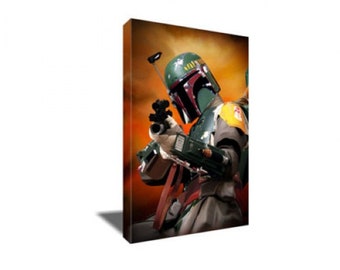 FREE SHIPPING BOBA Fett Poster Photo Painting Artwork on Canvas Art