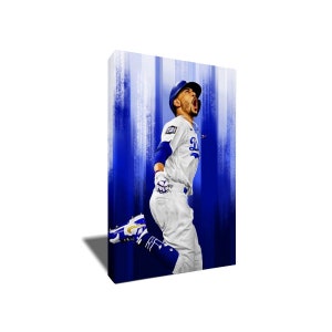 FREE SHIPPING Mookie Betts Dodgers MVP Poster Photo Painting Artwork on Canvas Art