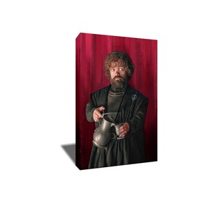 FREE SHIPPING TYRION Wine Photo Painting Poster Artwork on Canvas Art