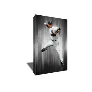 FREE SHIPPING Yankees Icon Derek Jeter Poster Photo Painting Artwork on Canvas Wall Art