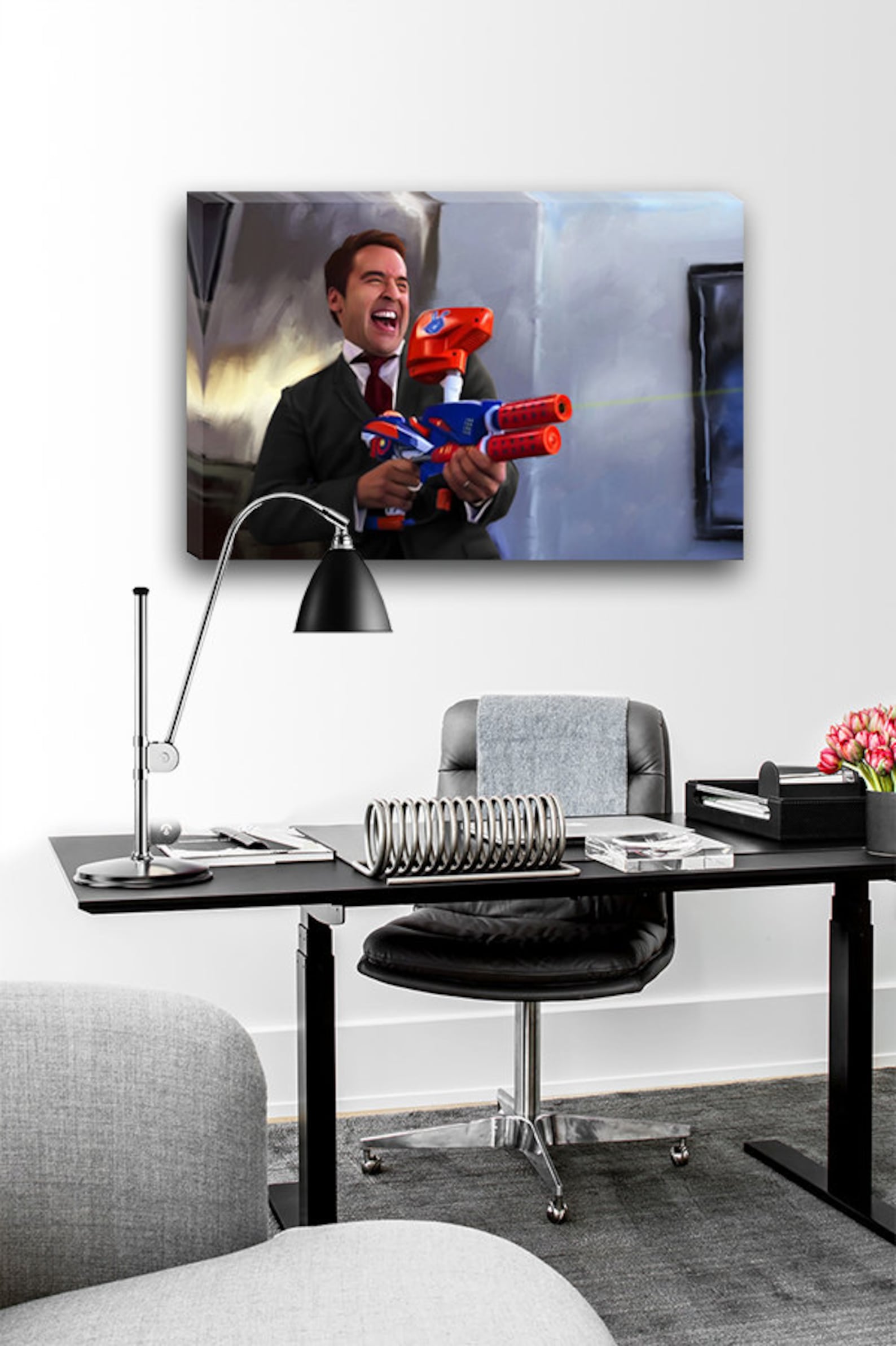 FREE SHIPPING Ari Gold Paintball Gun You FIRED Photo Painting Etsy