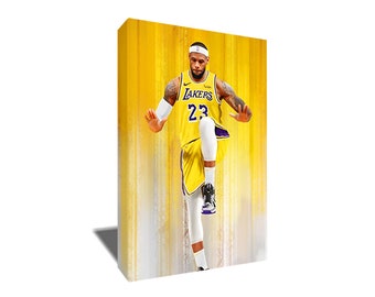 FREE SHIPPING Lebron James Clutch Silencer Poster Photo Painting Artwork on Canvas Wall Art