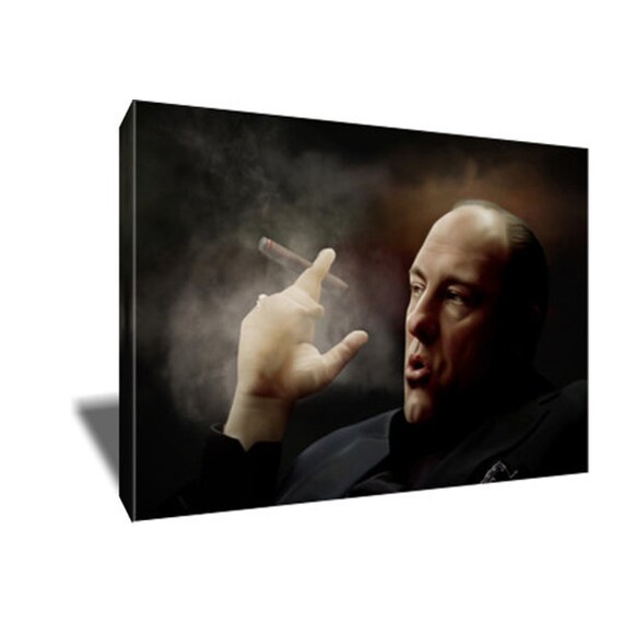 FREE SHIPPING Tony Soprano Cigar Smoking Poster Photo