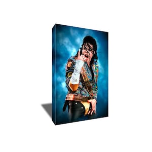 FREE SHIPPING Michael Jackson King of Pop Poster Photo Painting Artwork on Canvas Art