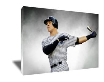 FREE SHIPPING Aaron Judge ALL Rise Poster Photo Painting Artwork on Canvas Wall Art