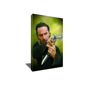 FREE SHIPPING The Walking Dead Rick Grimes Poster Photo Painting Artwork on Canvas Wall Art