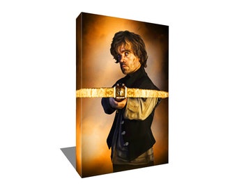 FREE SHIPPING Tyrion Lannister Crossbow Photo Painting Poster Artwork on Canvas Wall Art Print