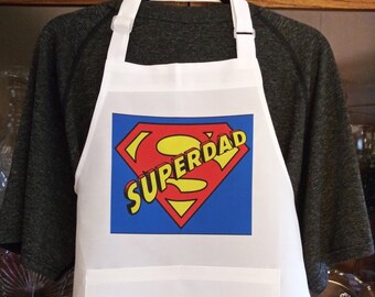 Superdad Apron w/Pockets -Stain-Resistant!