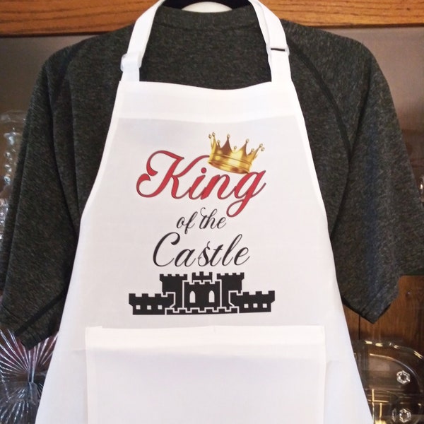 Apron w/Pockets-Stain-Resistant! King of the Castle -