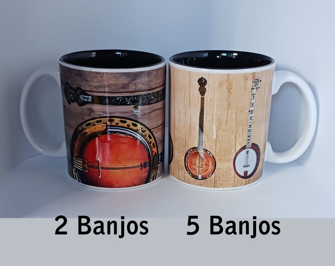 Banjo Mugs-Select One or Buy Both!