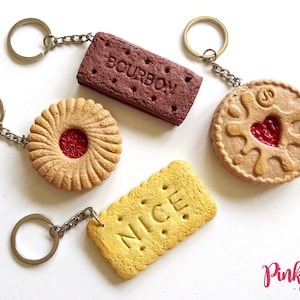Cookie Keychains. Various Styles. Handmade With Clay. Lotus